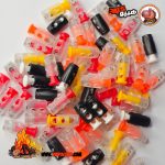 استپر 2سوراخ استوانه‌ای پلاستیکی کد ST04