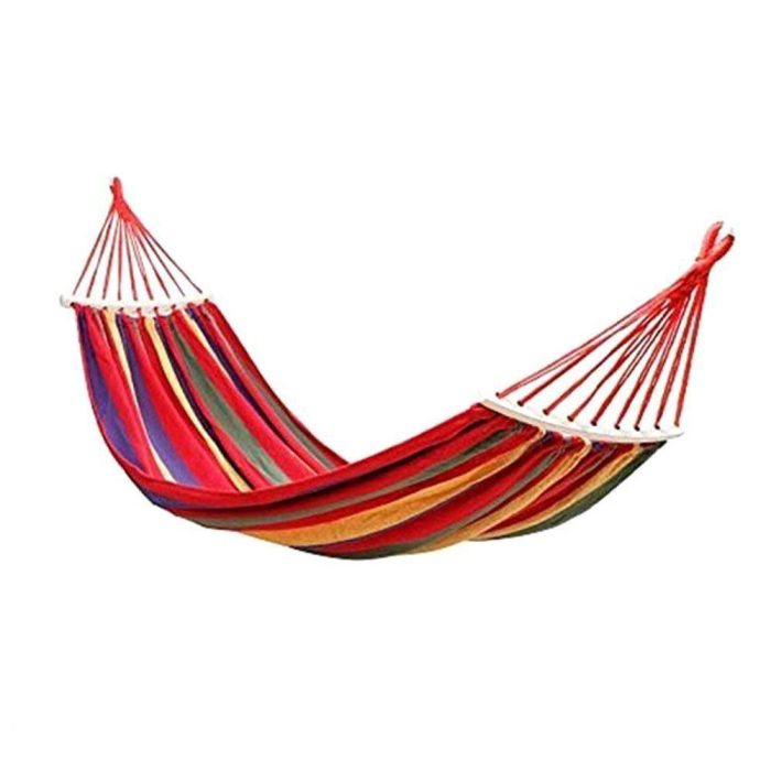 تخت آویز (ننو) برزنتی چوب دار تک نفره - Image 1
