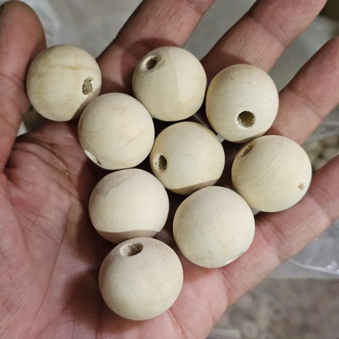 مهره چوبی (توپ چوبی)(گوی چوبی) 10عددی - Image 4